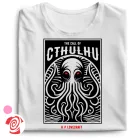 Az Ébredő Cthulhu cool női póló (fehér)