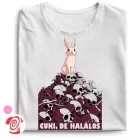 Cuki de halálos cool női póló (fehér)