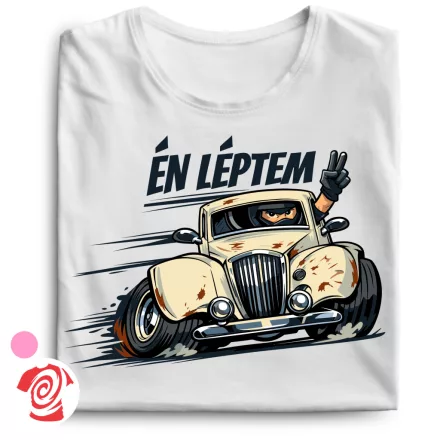 Én léptem cool női póló (fehér)