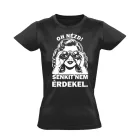 Oh nézd, senkit nem érdekel cool női póló (fekete)