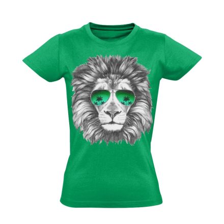 Portré "leó" női póló (zöld)