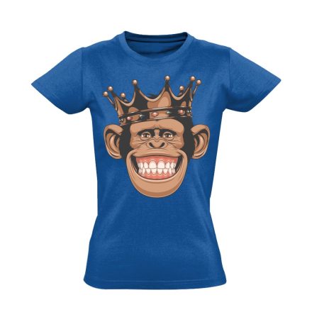 Portré "majomkirály" női póló (kék)