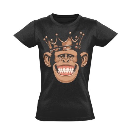 Portré "majomkirály" női póló (fekete)