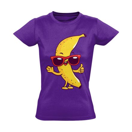 Cartoon "banán" női póló (lila)