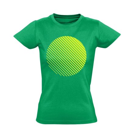 Absztrakt "naphold" női póló (zöld)