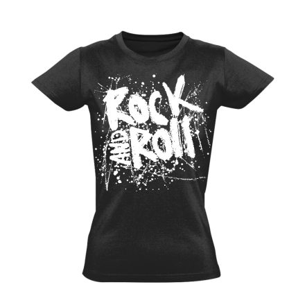 Felirat "RnR paca" női póló (fekete)
