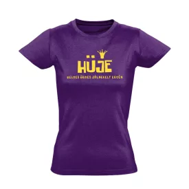 H.Ü.J.E. női póló (lila)
