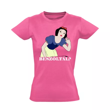 Beszóltál? cool női póló (rózsaszín)