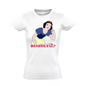 Beszóltál? cool női póló (fehér)