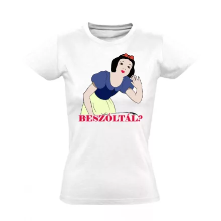 Beszóltál? cool női póló (fehér)