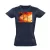 Az őszi dombok cool női póló (tengerészkék)