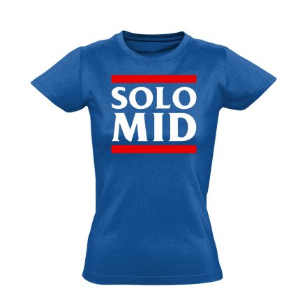 Solo mid gamer női póló (kék)