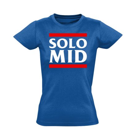 Solo mid gamer női póló (kék)