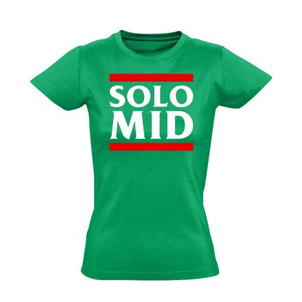 Solo mid gamer női póló (zöld)