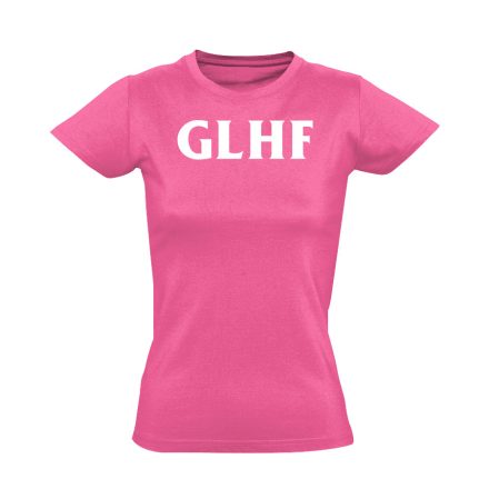 GLHF gamer női póló (rózsaszín)
