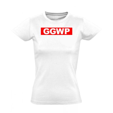 Super GGWP gamer női póló (fehér)
