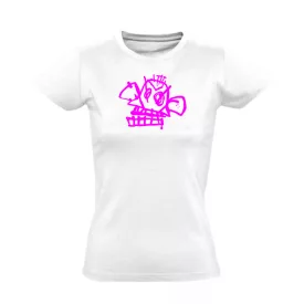 Dream monkey gamer női póló (fehér)