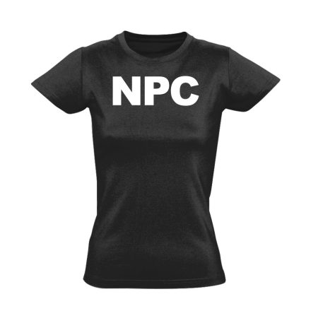 NPC gamer női póló (fekete)