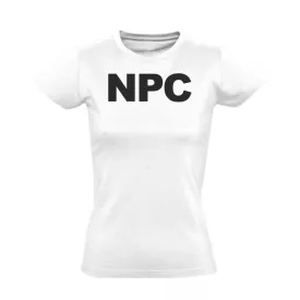 NPC gamer női póló (fehér)