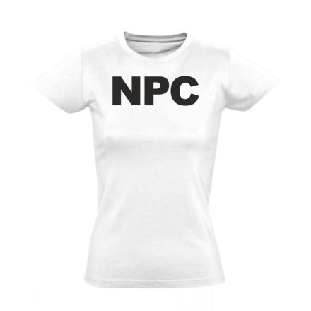 NPC gamer női póló (fehér)