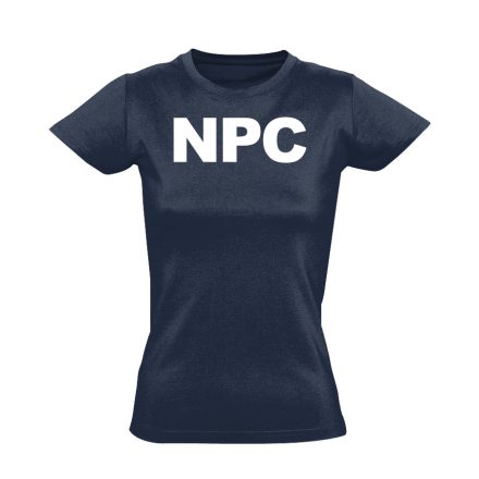 NPC gamer női póló (tengerészkék)