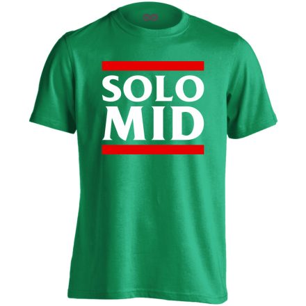 Solo mid gamer férfi póló (zöld)