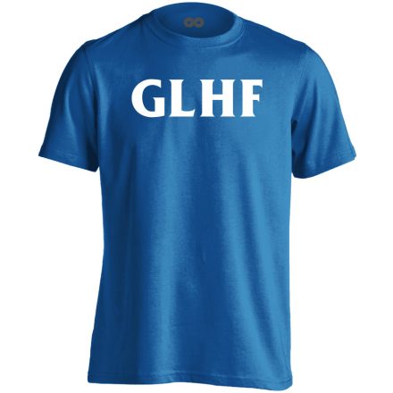 GLHF gamer férfi póló (kék)