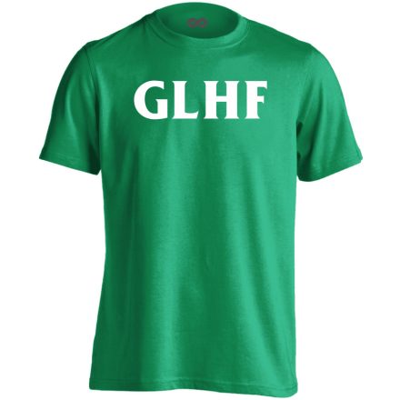 GLHF gamer férfi póló (zöld)