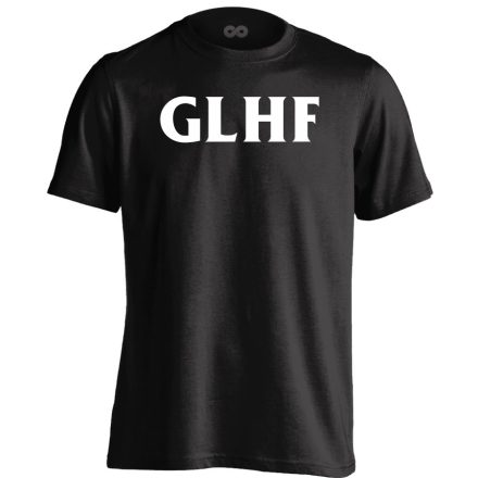 GLHF gamer férfi póló (fekete)
