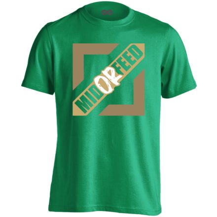 MID OR FEED gamer férfi póló (zöld)