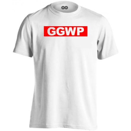 Super GGWP gamer férfi póló (fehér)