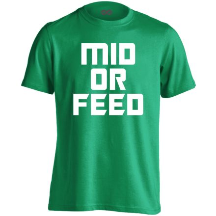 Mid or feed gamer férfi póló (zöld)