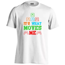 WASD gamer férfi póló (fehér)