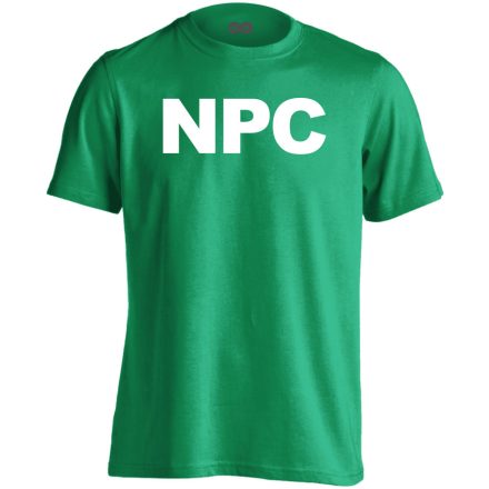 NPC gamer férfi póló (zöld)