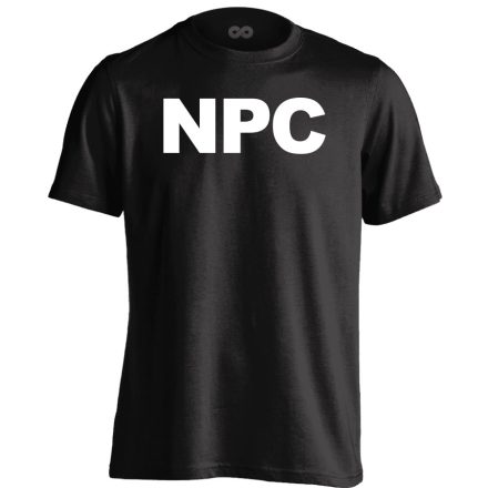 NPC gamer férfi póló (fekete)