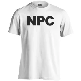 NPC gamer férfi póló (fehér)