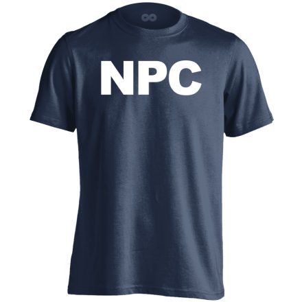 NPC gamer férfi póló (tengerészkék)