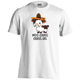 Moo-chas Grass-ias cool férfi póló (fehér)