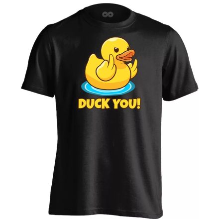 Duck you cool férfi póló (fekete) akciós póló - L