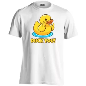 Duck you cool férfi póló (fehér)