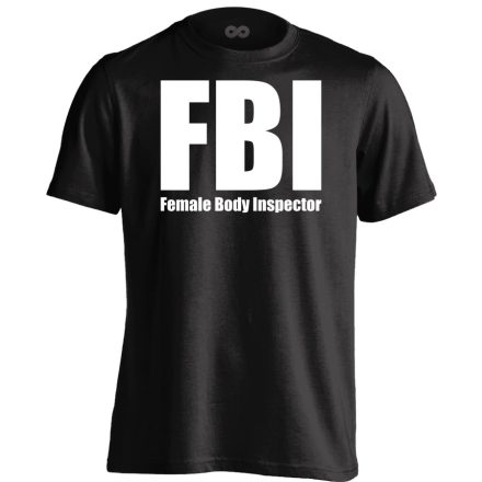 FBI 2 cool férfi póló (fekete)