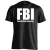 FBI 2 cool férfi póló (fekete)