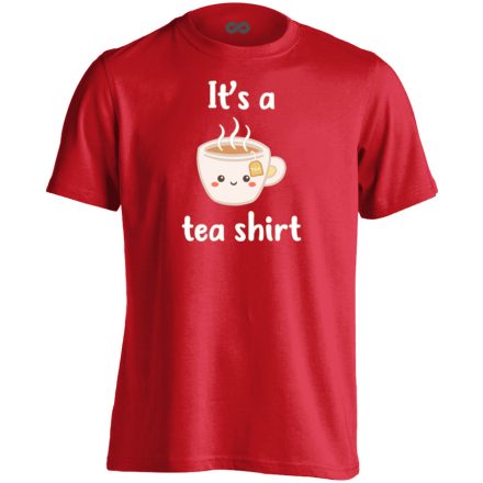 Tea-shirt cool férfi póló (piros)