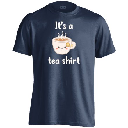 Tea-shirt cool férfi póló (tengerészkék)