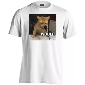 Would meme cool  férfi póló (fehér)