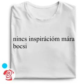 Nincs inspirációm mára cool férfi póló (fehér)