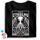 Az Ébredő Cthulhu cool férfi póló (fekete)