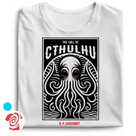 Az Ébredő Cthulhu cool férfi póló (fehér)