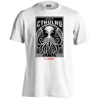 Az Ébredő Cthulhu cool férfi póló (fehér)