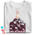 Cuki de halálos cool férfi póló (fehér)